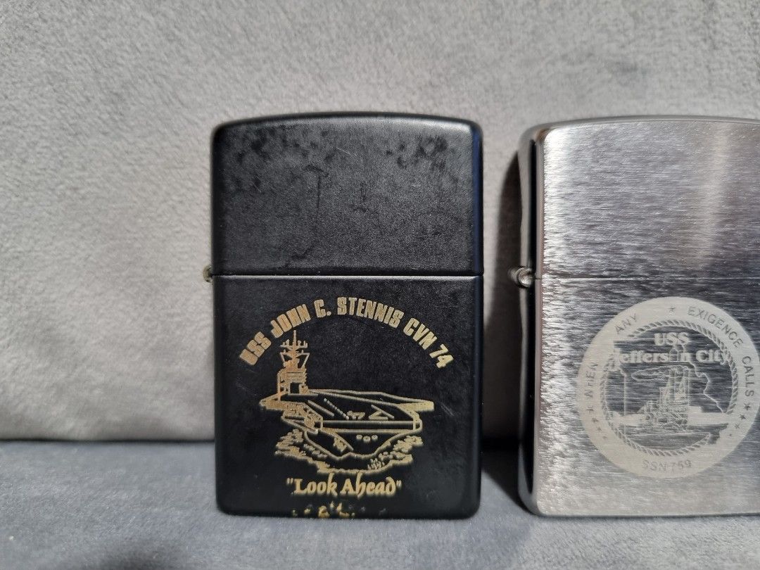 USS Navy Zippo lighters, Hobbies & Toys, Memorabilia & Collectibles