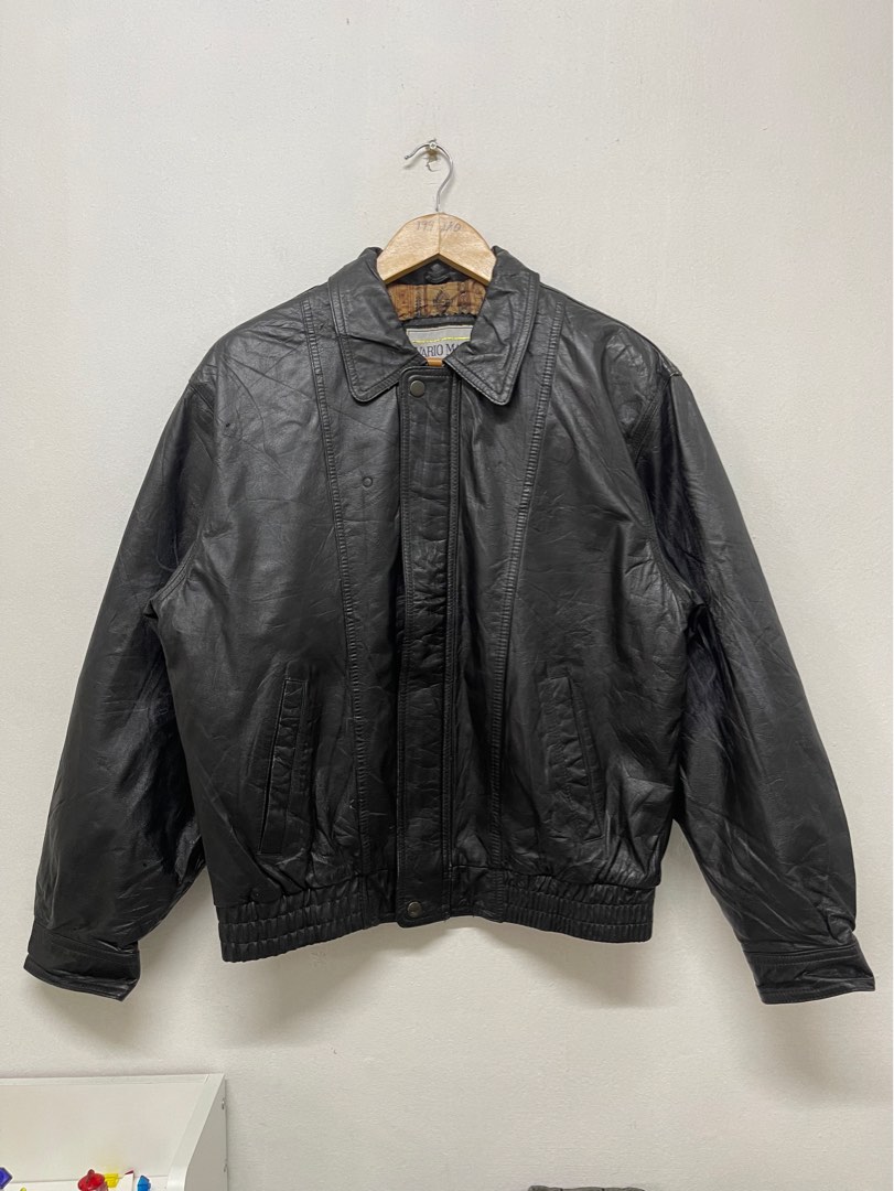 Vario Max Leather Jacket Black, Men's Fashion, Coats, Jackets and