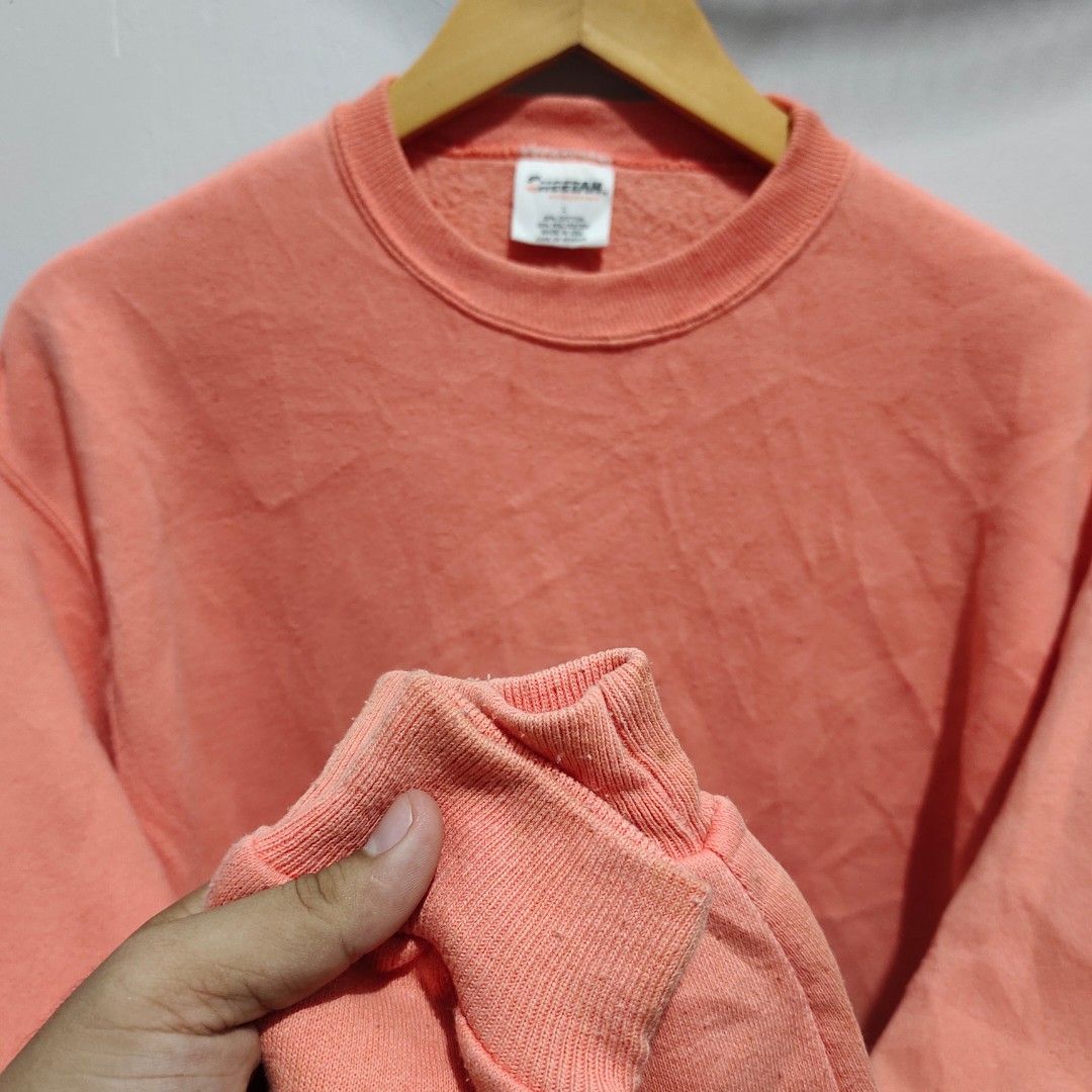 Vintage Blank Crew neck " Cheetah ", Men's Fashion, Tops & Sets