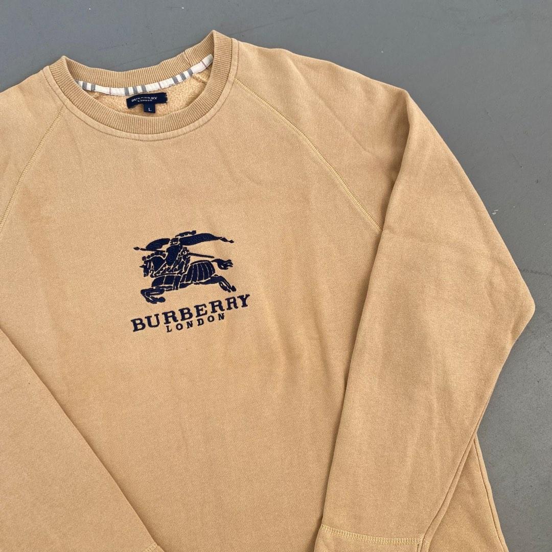 Vintage Burberry Embroidered Logo Sweatshirt