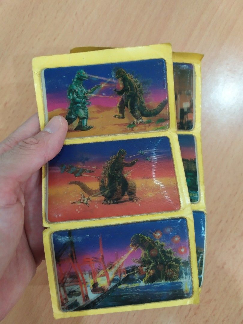 Vintage Godzilla Reflector Stickers, Hobbies & Toys, Collectibles