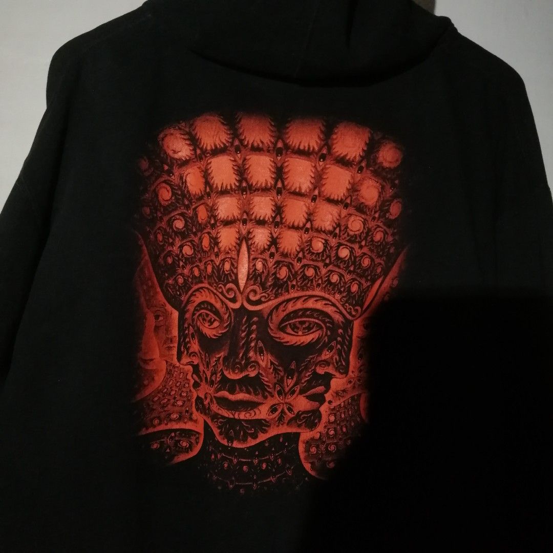 Tool red shop face hoodie