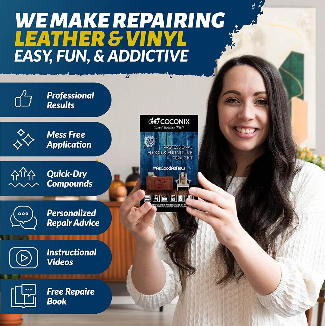 (WOOD PUTTY ONLY + 1 Free White Compound) Coconix Floor And Furniture