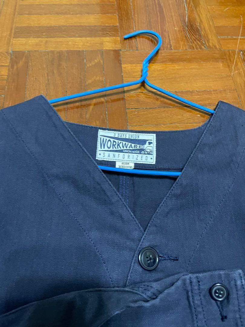 Workware Jacket （分類：外套及戶外衣服）位於 Hong Kong。 由 mattchung 提交（商品編號 1194413648，圖片 3）。簡介： Workware Jacket 幾乎全新 深藍色 細碼 荃灣，葵芳，美孚交收。。
