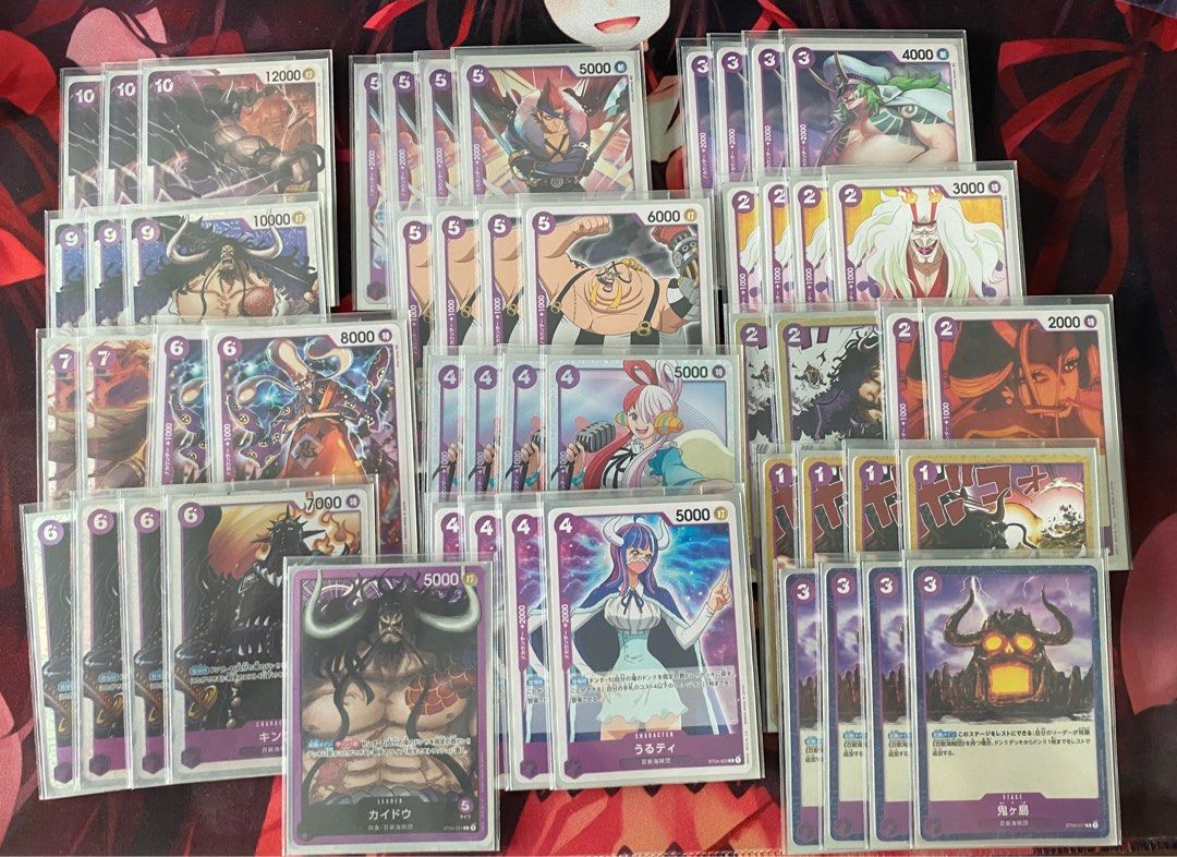 WTS One Piece Purple Kaido Deck, Hobbies & Toys, Toys & Games on Carousell