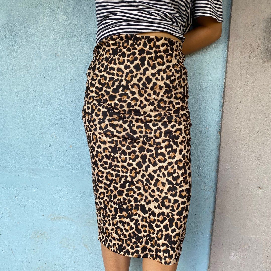 Animal print pencil skirt zara hotsell