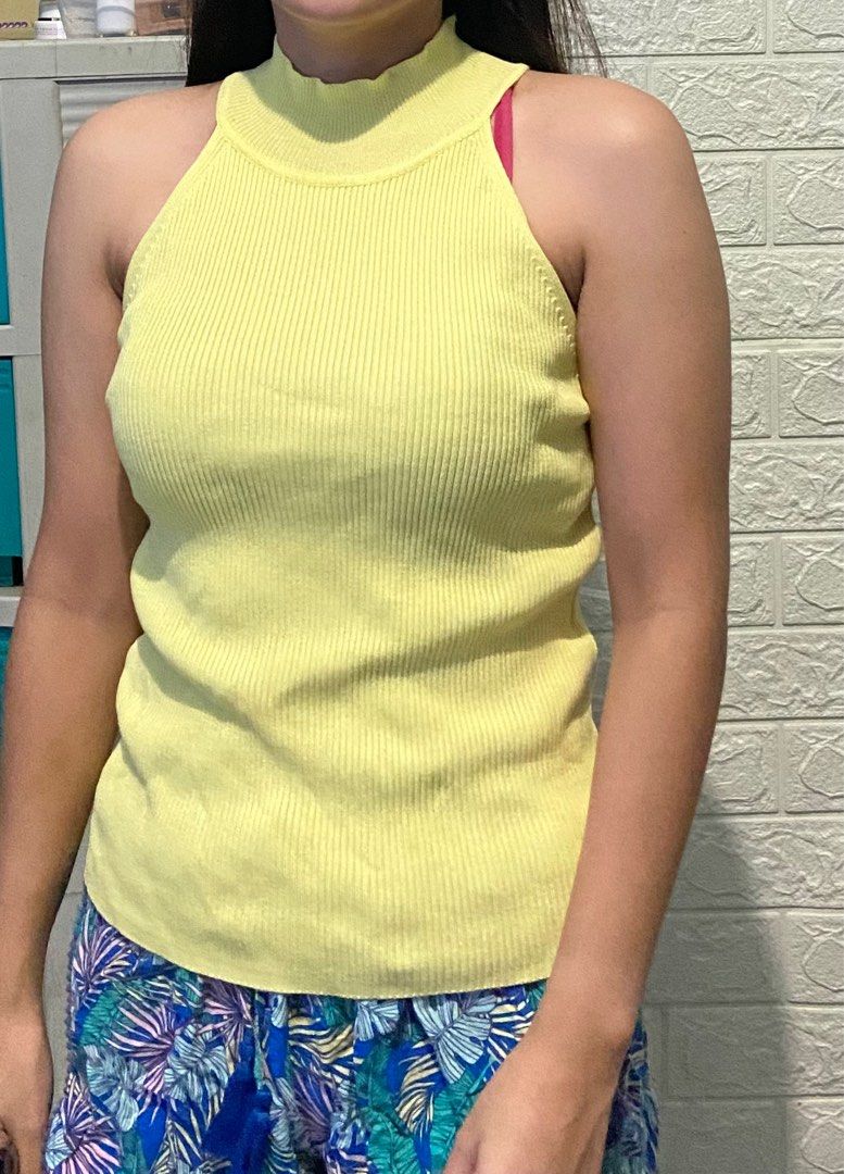 Zara knit, Women's Fashion, Tops, Sleeveless on Carousell
