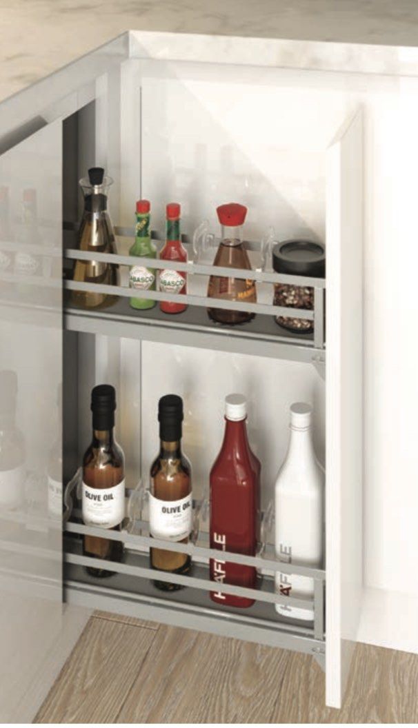 150mm pull out wire basket Hafele spice rack for kitchen