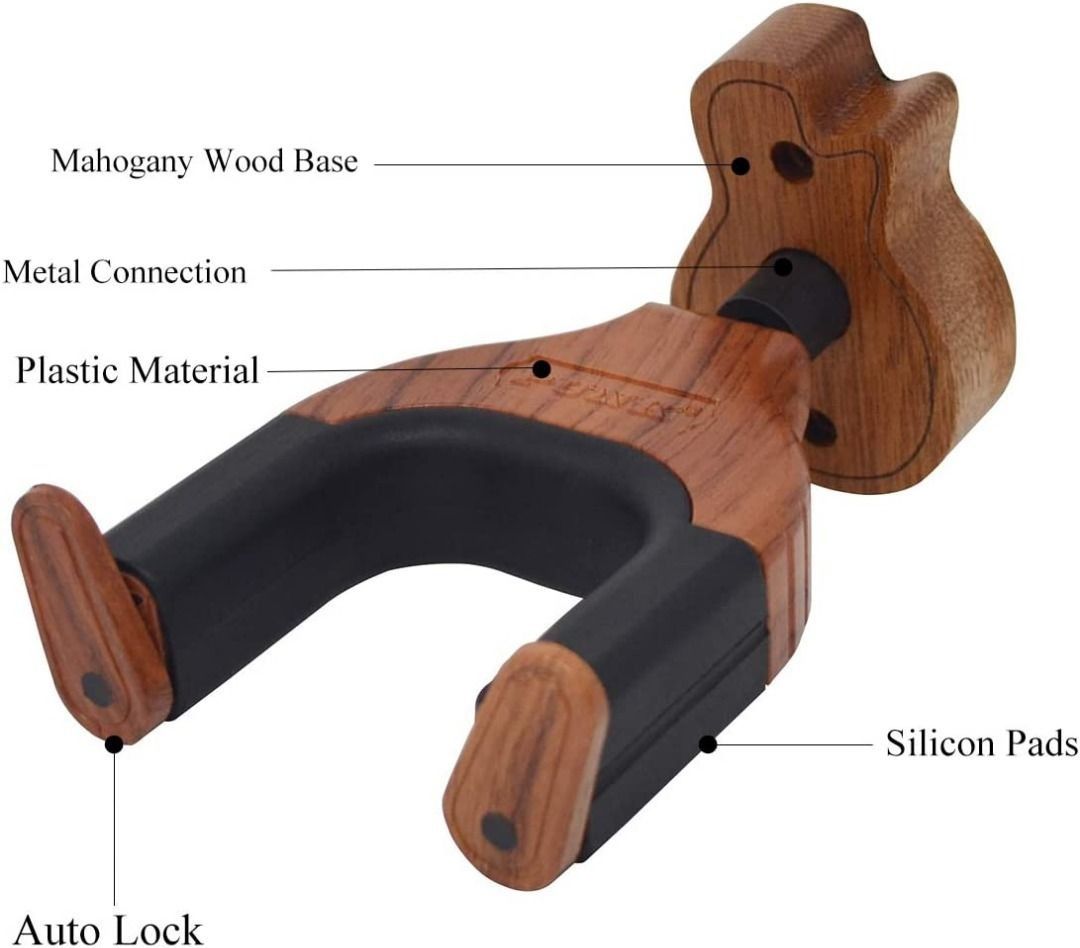 [3064] Neboic Guitar Wall Mount, Hobbies & Toys, Music & Media, Musical