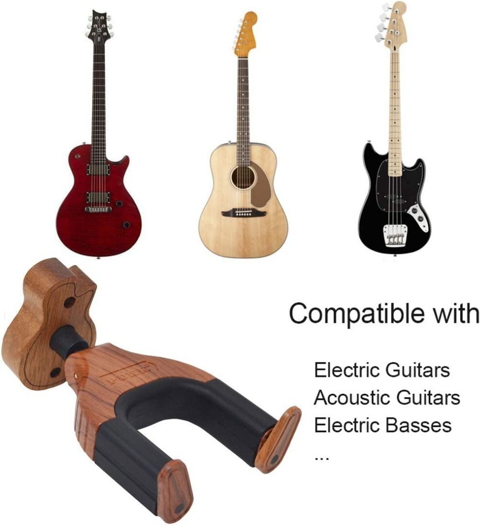 [3064] Neboic Guitar Wall Mount, Hobbies & Toys, Music & Media, Musical