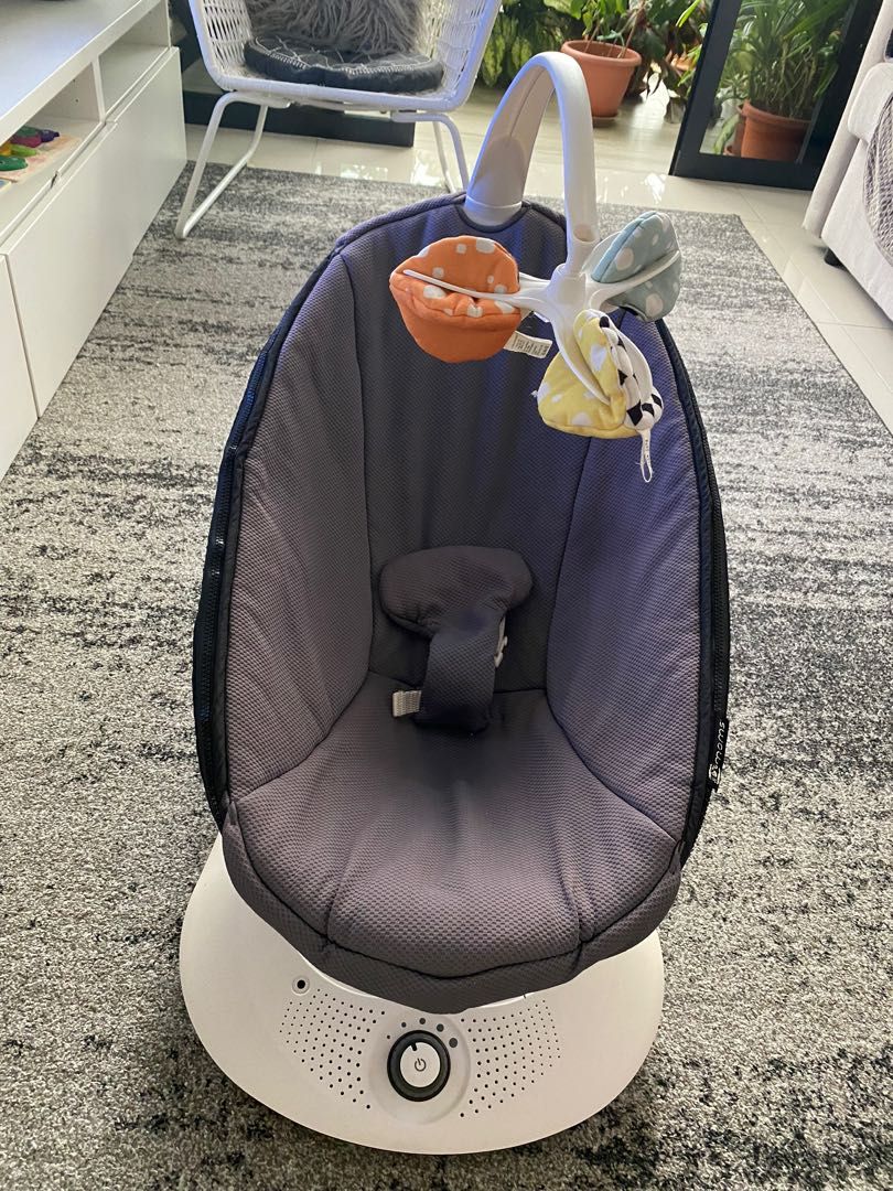 4moms rockaRoo Baby Swing Dark Grey Cool Mesh Babies Kids