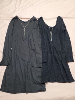 彈性冬季內搭洋裝兩件60