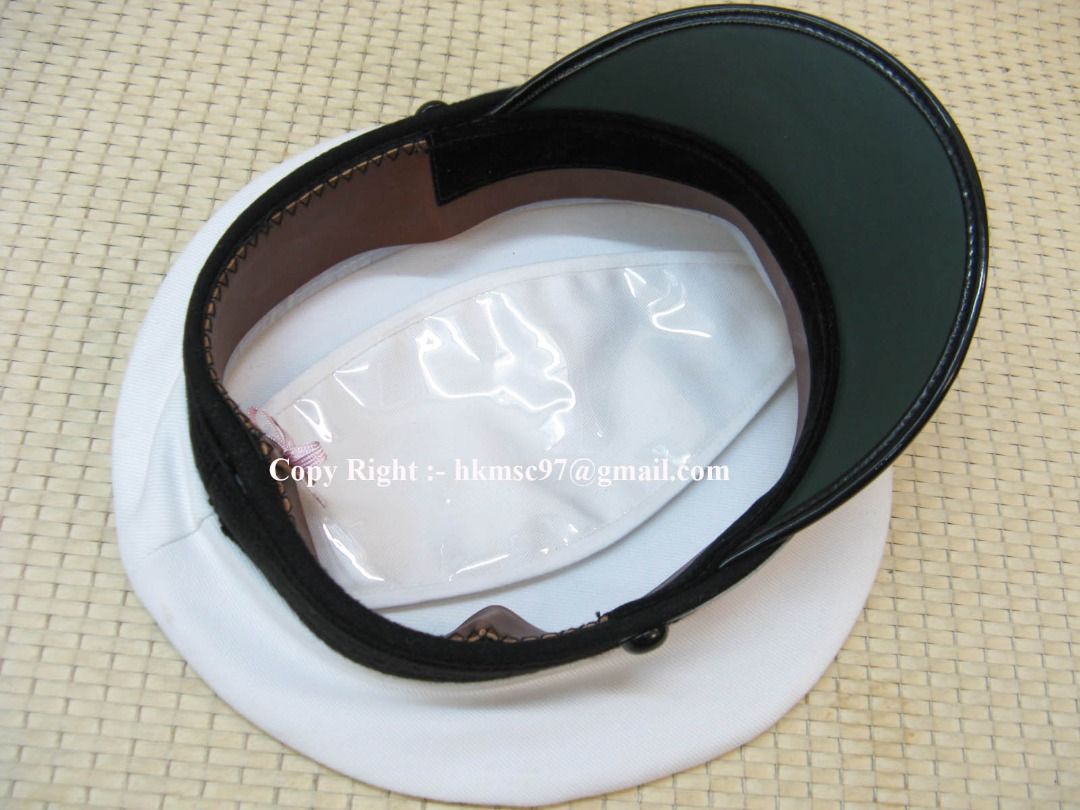 特價發售 英式海軍白帽 傳統純棉布制造 透氣內裡 現今罕有 合 海童軍 海事青年團 遊艇船長 艦長 英碼56 57cm 收藏已久