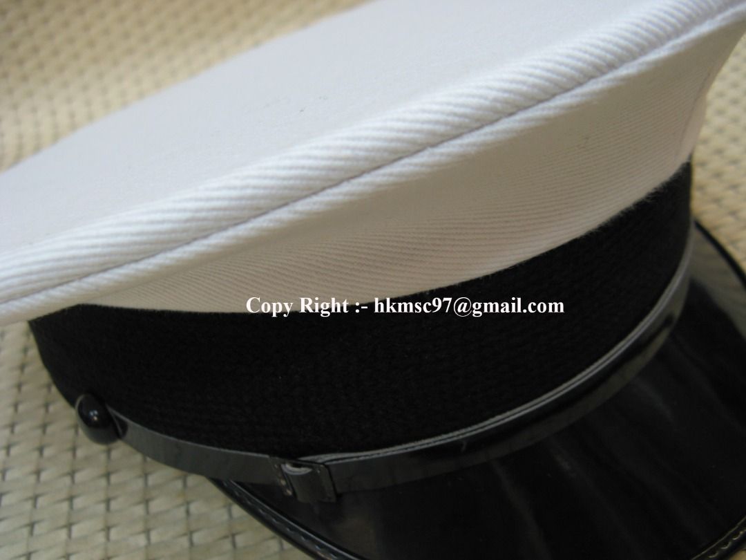 特價發售 英式海軍白帽 傳統純棉布制造 透氣內裡 現今罕有 合 海童軍 海事青年團 遊艇船長 艦長 英碼56 57cm 收藏已久