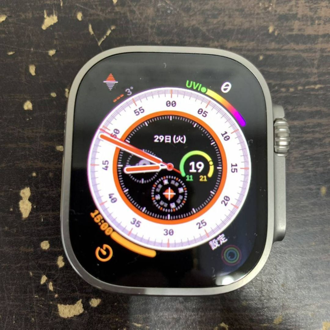 展品品相良好Apple Watch Ultra GPS + Cellular 49mm 鈦金屬錶殼MQFL3J