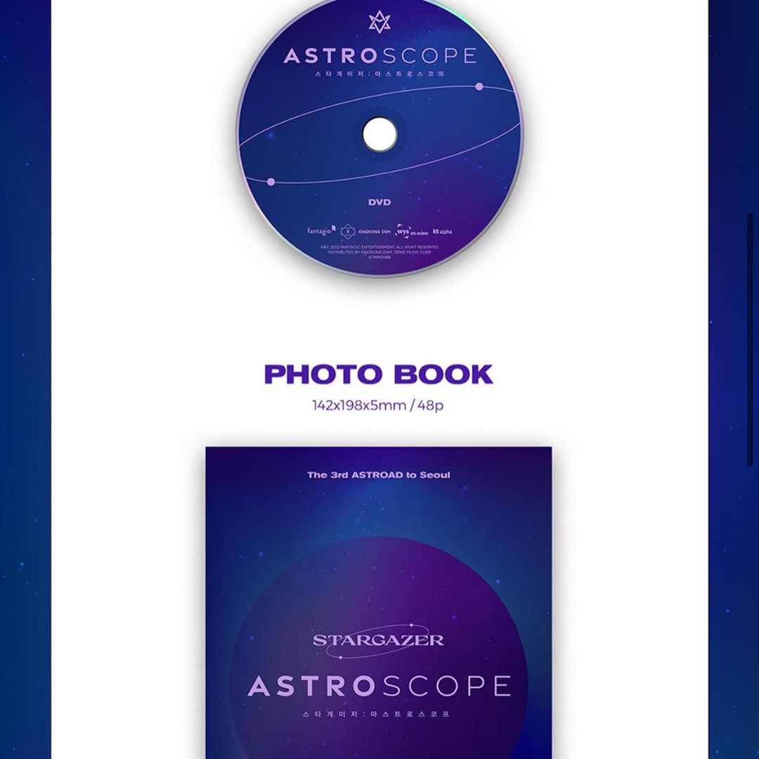 [預購] ASTRO - The 3rd ASTROAD to Seoul STARGAZER (DVD) 韓國23年2月頭推出, 興趣及遊戲