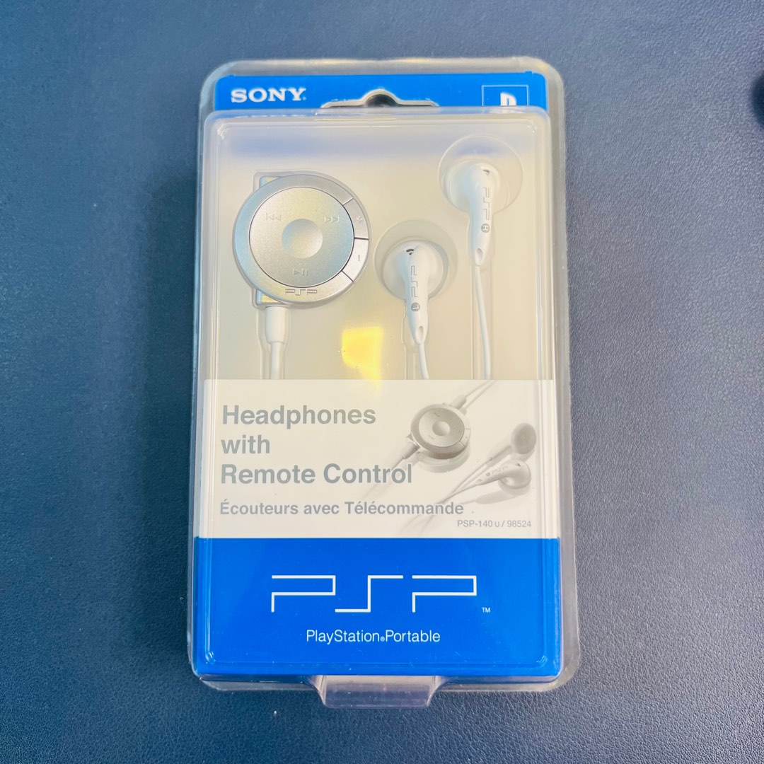 (全新) PSP 原裝耳機連線控 HEADPHONES WITH REMOTE CONTROL (1000/2000機型合用/不支援3000