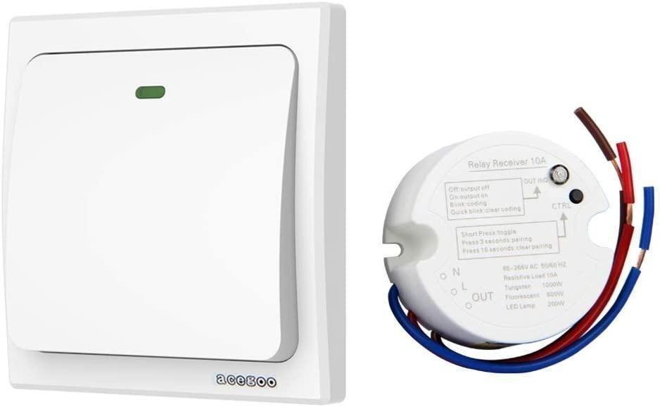 A45 Xingye Wireless Lights Switch Kit, No Battery No Wiring, Quick ...