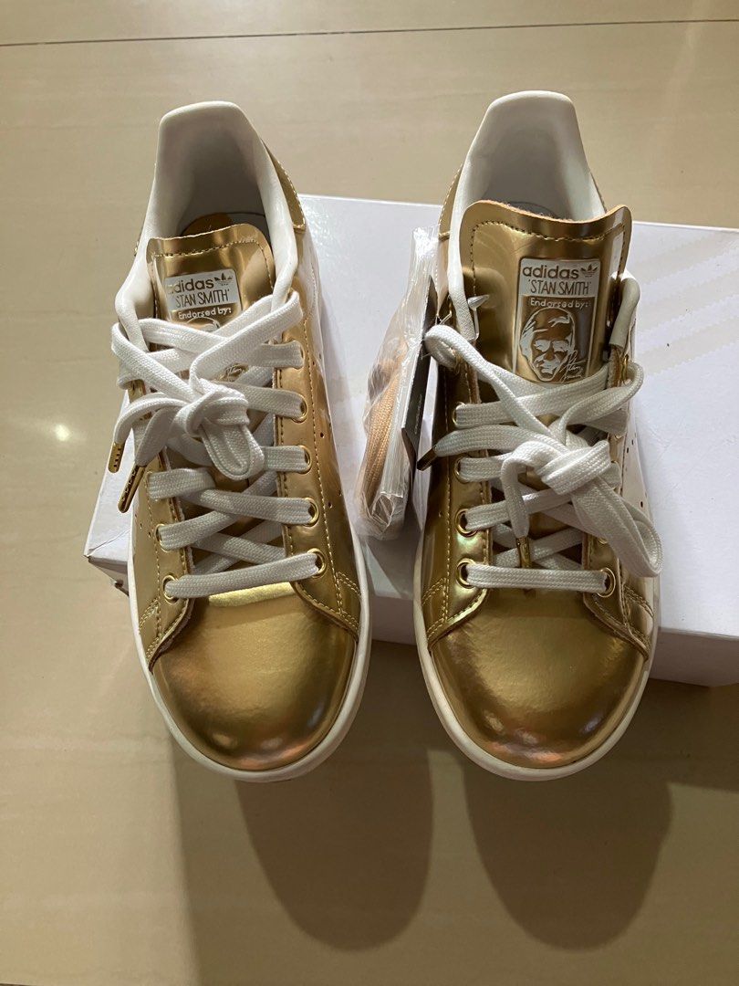 Adidas stan smith 2 gold crystal shoes discount