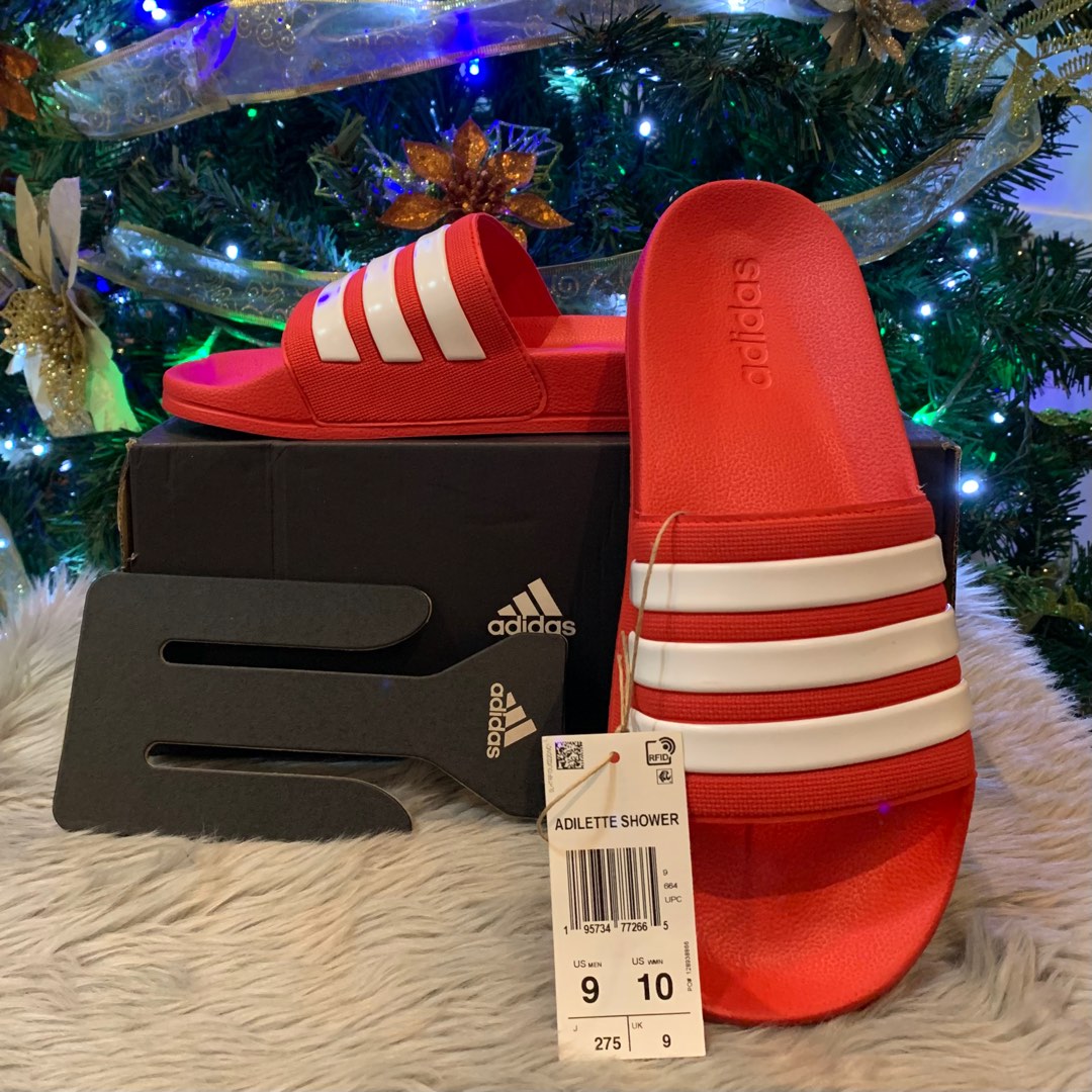 Adidas Shower, Men's Fashion, Footwear, Slippers & Slides on Carousell