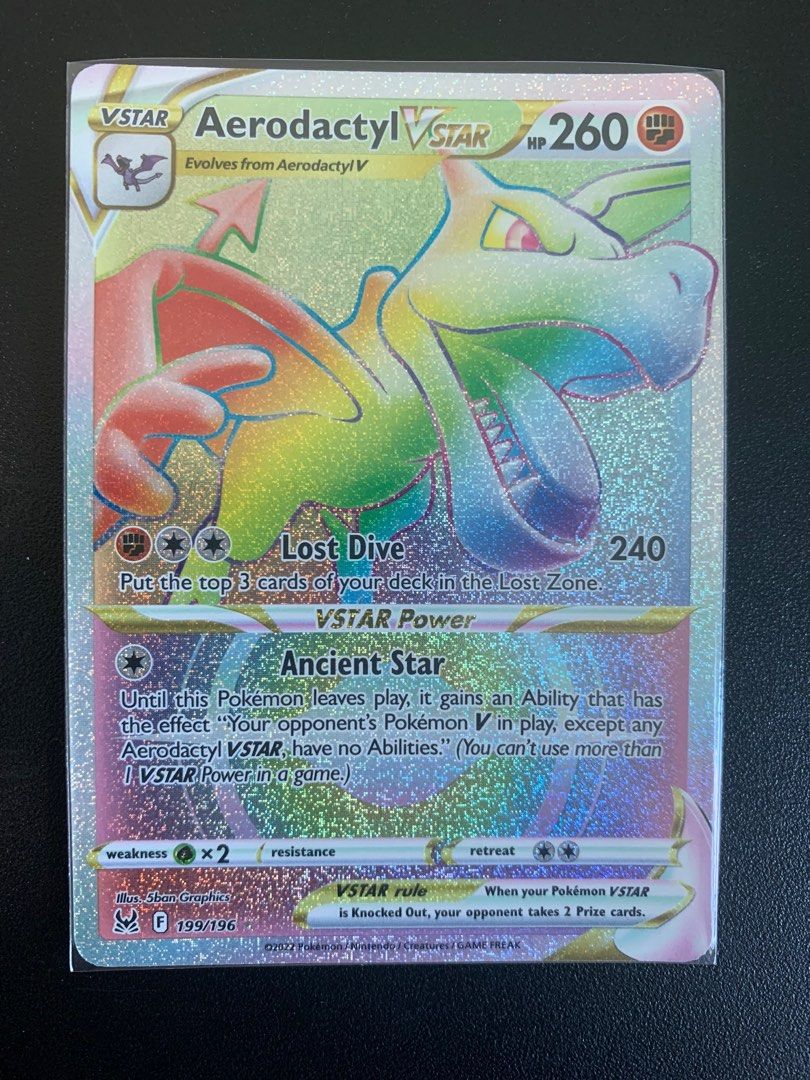 pokemon tcg lost origin 093 196 aerodactyl vstar card Aerodactyl VSTAR - 093/196 main image 1