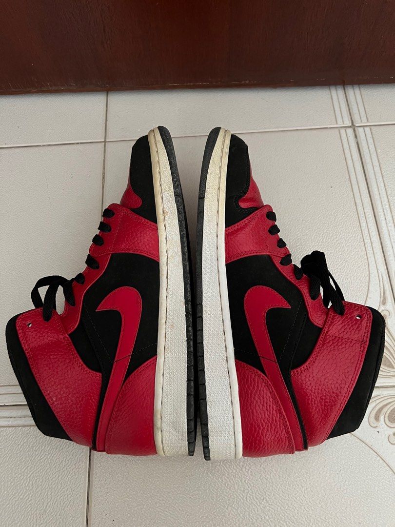 QUICK SALE Air Jordan 1 Mid Black Gym Red White Authentic