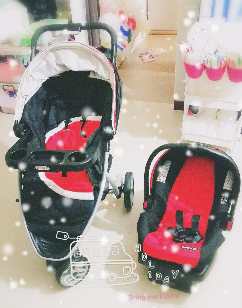 Graco pace travel store system with snugride 30
