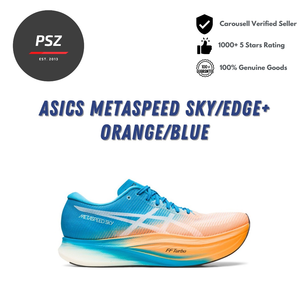Asics Metaspeed Sky/Edge+ Orange/Blue, Men's Fashion, Activewear on ...