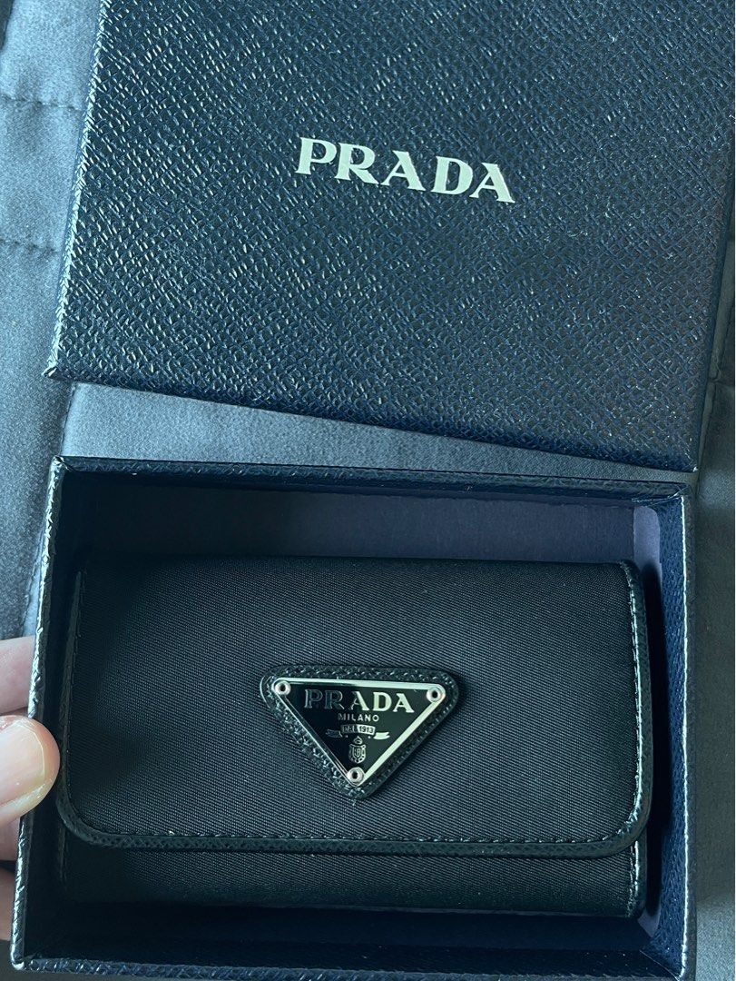 Prada nylon key 2025 pouch