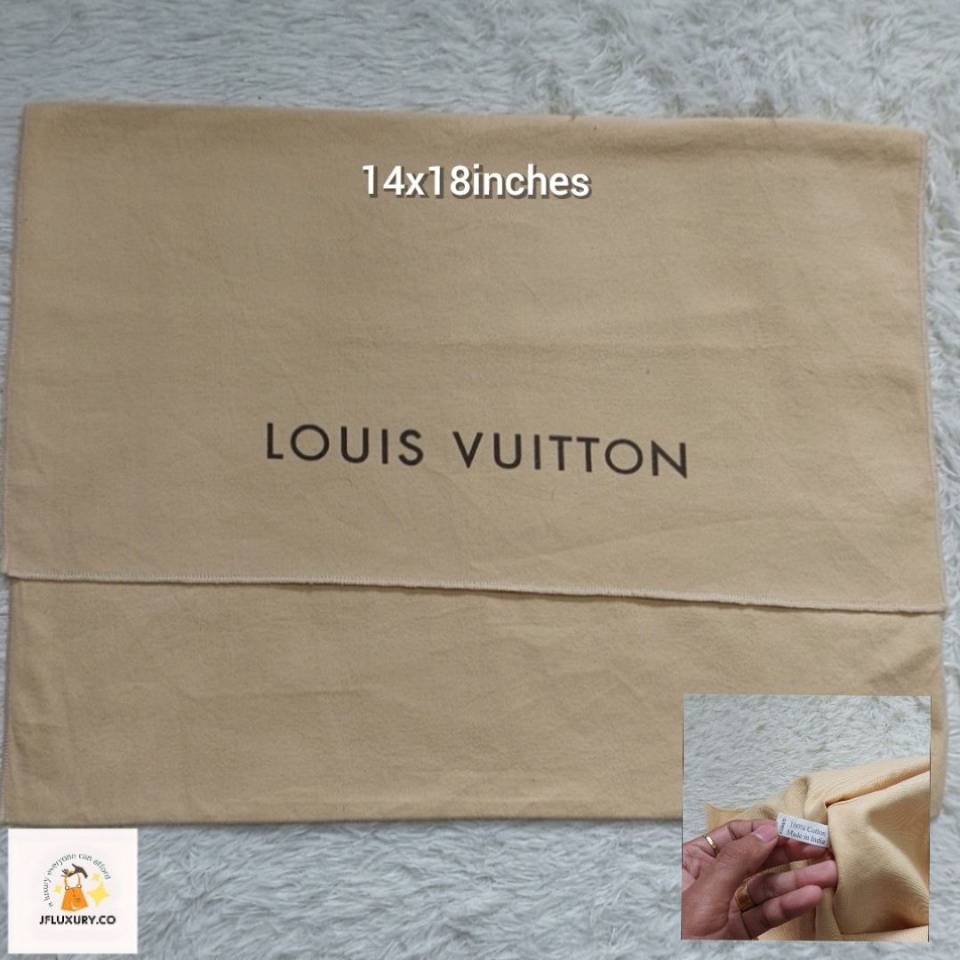 Authentic Louis Vuitton dust bag 7.5x12 inches, Luxury, Bags & Wallets on  Carousell