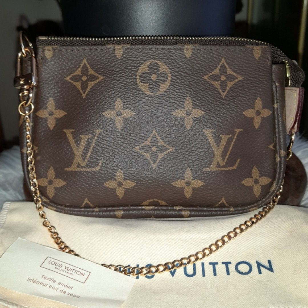 Louis Vuitton mini pochette DE FREE long chain strap, Luxury, Bags &  Wallets on Carousell