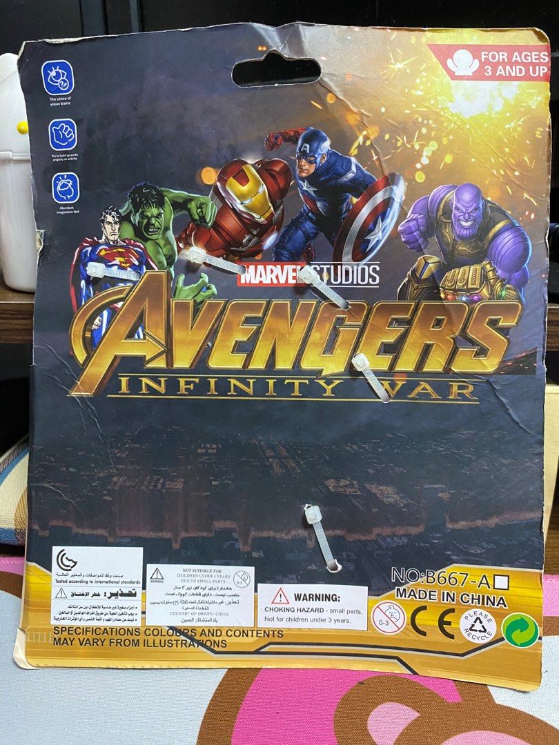 AVENGERS FINGER PUPPET (Category: Figurines & Statues) located in Cainta. Submitted by jnr_eshop (Listing ID 1200061261, Image 2). Description: AVENGERS FINGER PUPPET 5 characters per set Brand New P 150.
