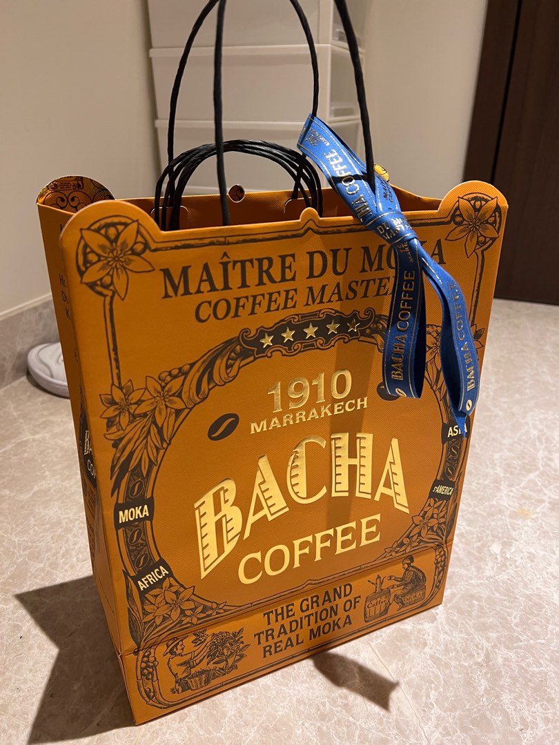 Bacha coffee and Lamer paper bag, Food & Drinks, Other Food & Drinks on ...