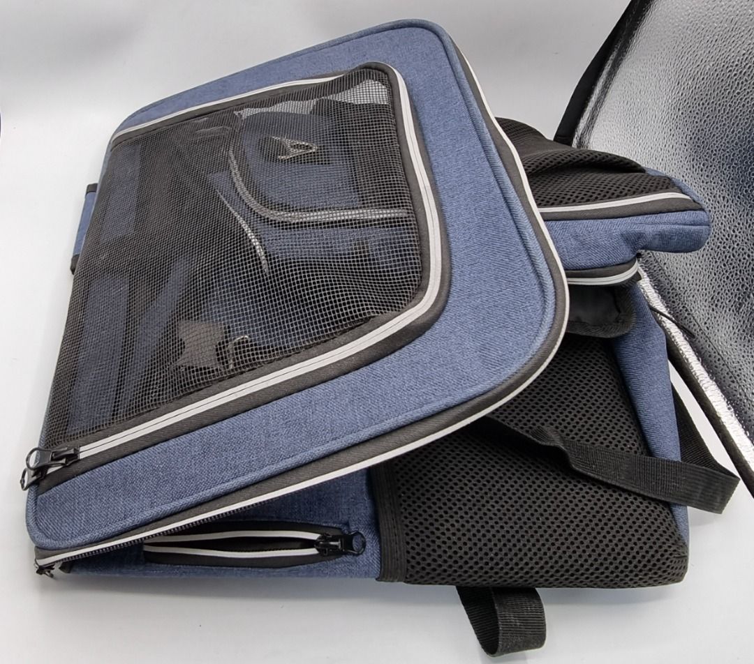 BARKBAY Dog Bike Basket Carrier Backpack Convertible Expandable