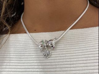 ⭐BIG SALE⭐PANDORA AUTH LITTLE BOY AND LITTLE GIRL CHARM -1100 EACH/ FAMILY TREE DANGLE -950 NECKLACE CHAIN ( SOLD OUT)