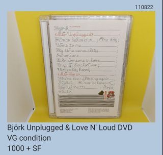 Bjork Unplugged & Love N Loud DVD (unsealed)