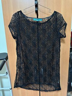 Black Lacey Top