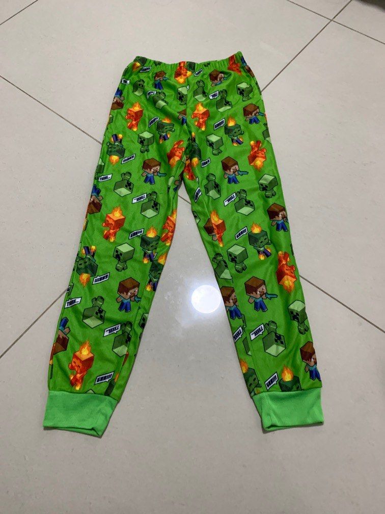 Bn) minecraft Pj pants- 6/7yr boy, Babies u0026 Kids, Babies u0026 Kids Fashion on  Carousell