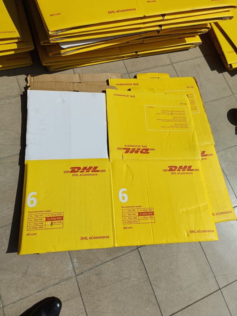 Boxes (Category: Storage Boxes & Baskets) located in Klang. Submitted by perangsang_jati (Listing ID 1200089448, Image 3). Description: DHL PACKING BOXES BRAND NEW BUT OLD STOCK VARIETIES OF SIZE SIZE 2 SELL AT RM 1 SIZE 4 SELL AT RM 2 SIZE 5 SELL AT RM 3 SIZE 6 SELL AT RM 4 SIZE 7 SELL AT RM 5 LIMITED STOCKS ONLY SIAPA CEPAT DIA DAPAT IF U INTERESTED PLEASE CALL ME ON 0192622667.
