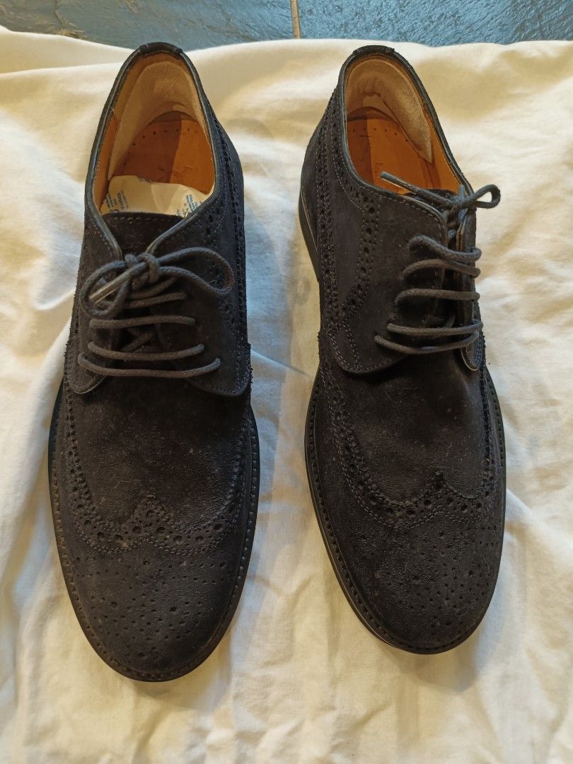 Mens dark blue dress hotsell shoes