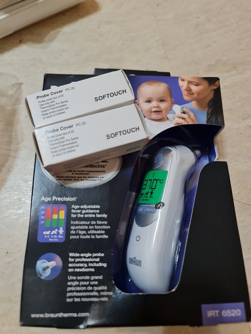 Braun Ear Thermometer thermoscan 7 irt 6520, Health & Nutrition