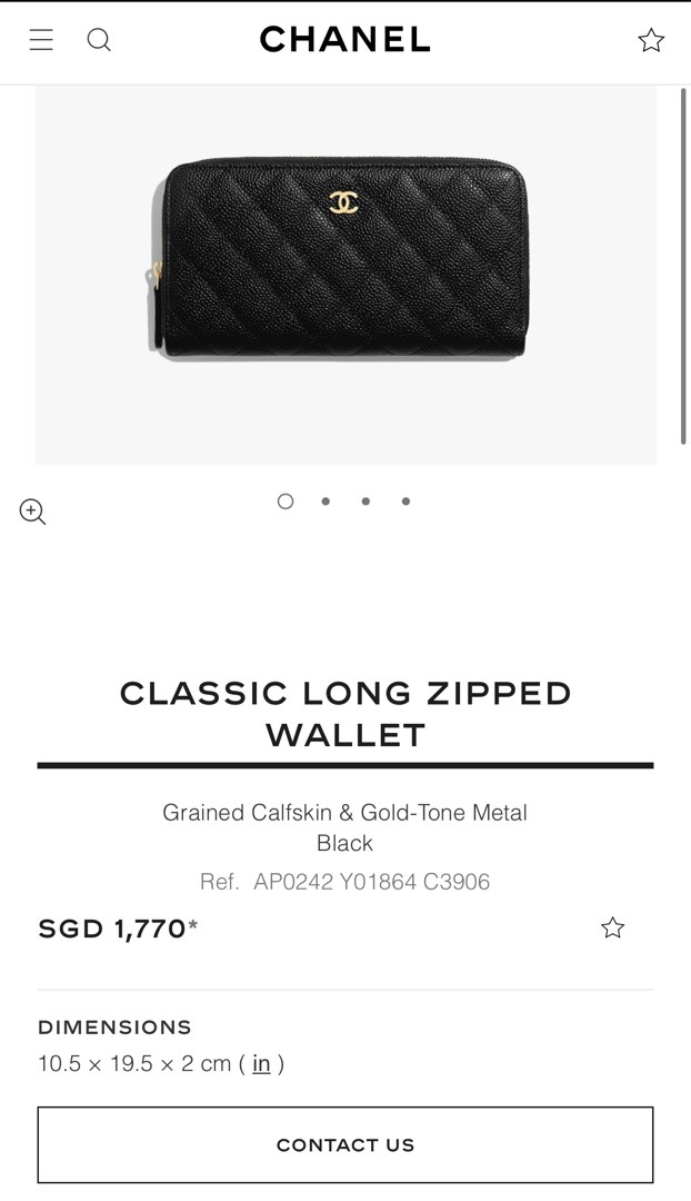 Shop CHANEL 2023 SS Classic Long Zipped Wallet (AP0242 Y01864