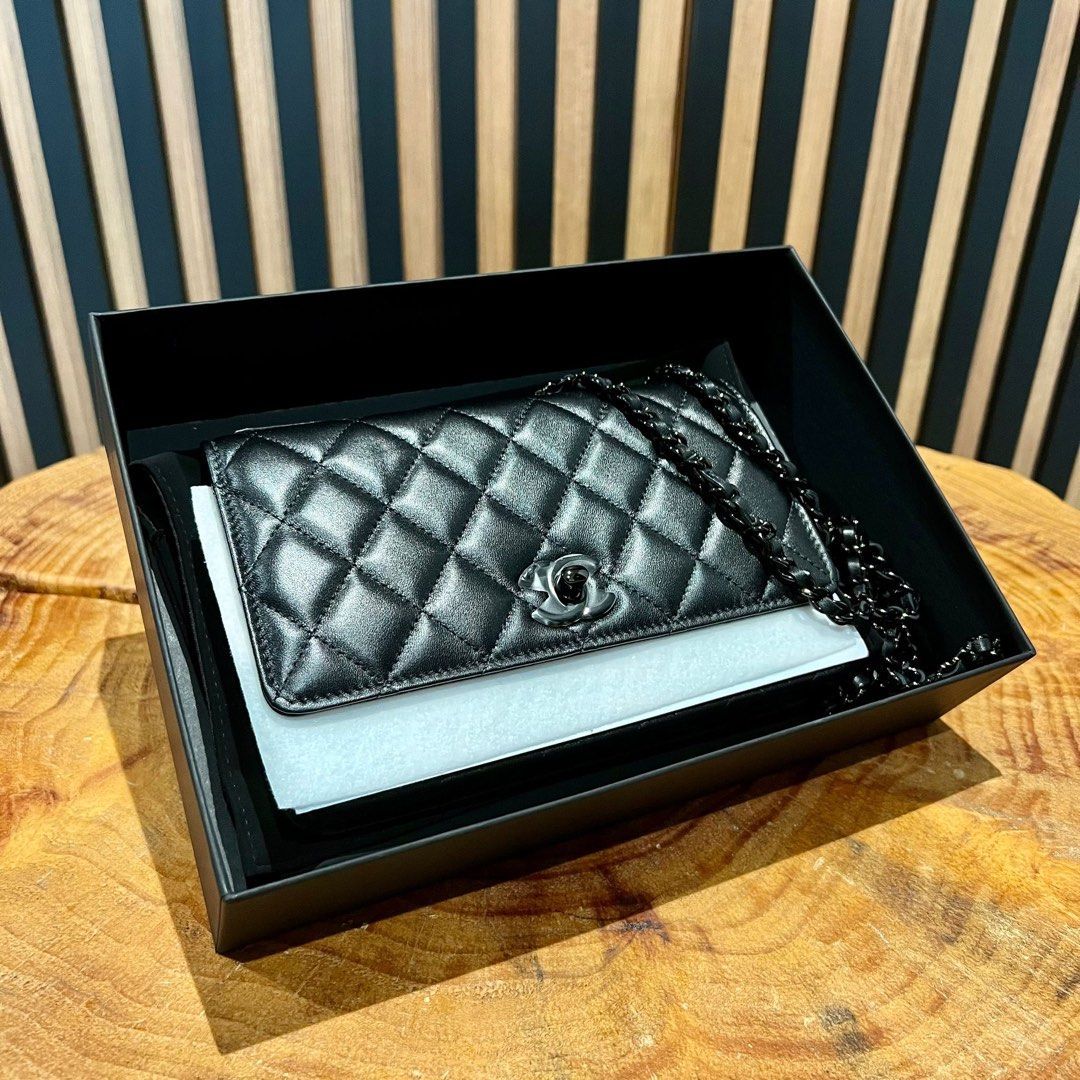 Chanel Trendy Cc Woc “Soblack”, Luxury, Bags & Wallets On Carousell