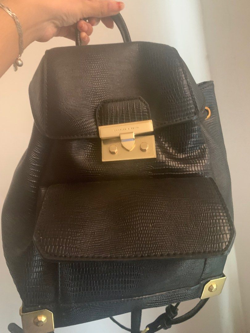 Charles & Keith Backpack, Women's Fashion, Bags & Wallets, Backpacks on ...