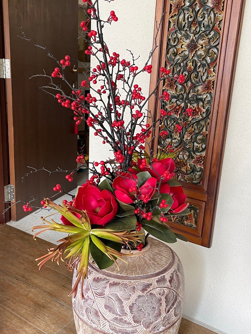 chinese new year artificial flower