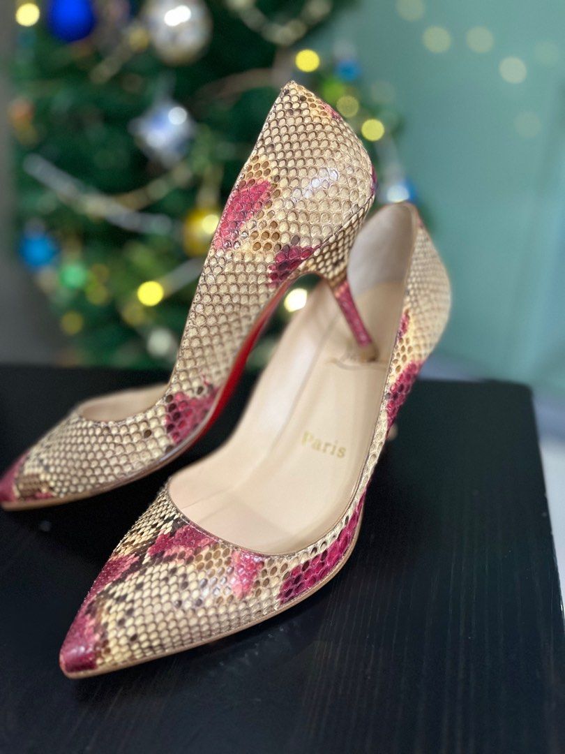 Christian Louboutin python skin heels as good as new Price negotiable