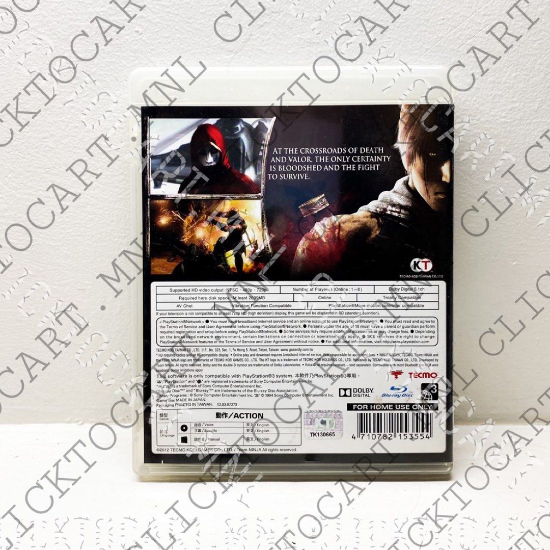 PlayStation 3 Ninja Gaiden 3 Game (Category: PlayStation) located in Manila. Submitted by _clicktocartmnl (Listing ID 1200072840, Image 2). Description: ————————————————— |✅🍀STILL AVAILABLE🍀 ✅| ————————————————— 🎮👾ITEM DESCRIPTION 🎮👾 👾USED Game 👾Working 👾No to Trades / Swaps FAQs 📍 PAYMENT FIRST BASIS. 📌 Loc: Manila 🚫Meet-ups & customer pick ups atm due to covid-19 📌2 days reservation only (unless our promo stated otherwise) ⛔️ joybu