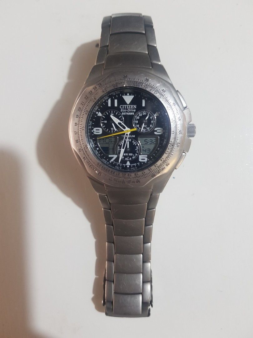 Citizen ecodrive skyhawk titanium Men s Fashion Watches