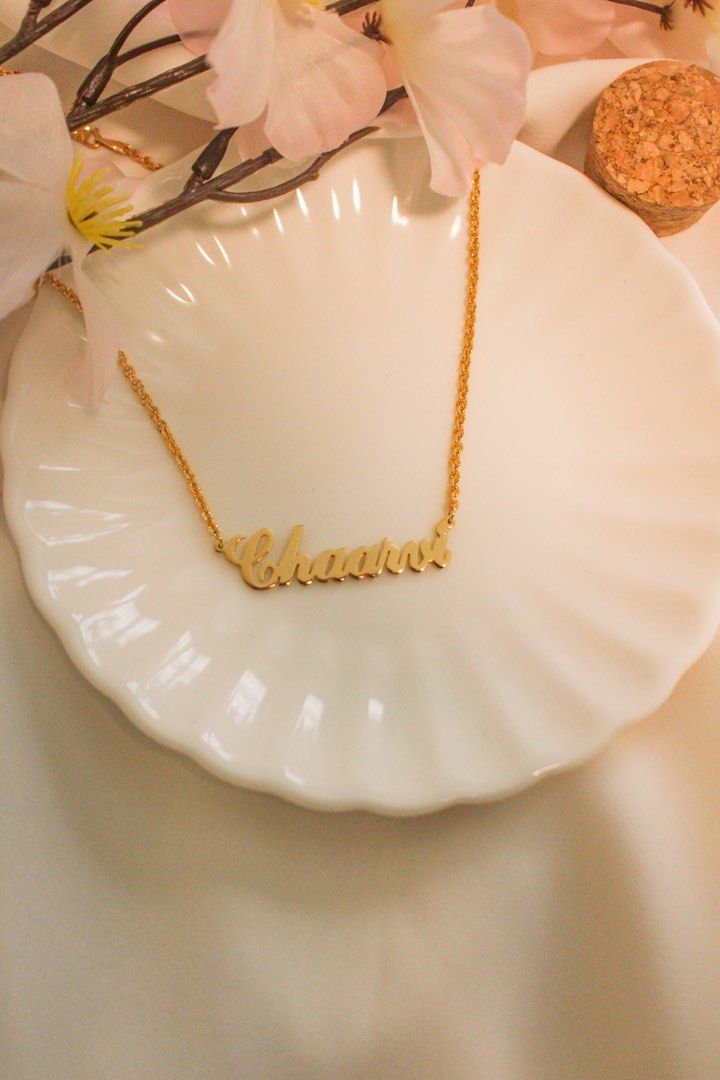 Custom Name Necklace Gold Rose Gold Silver Plating for Christmas