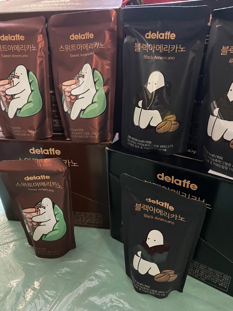 Delaffe Coffee Korean Pouch Drink, Food & Drinks, Beverages on Carousell